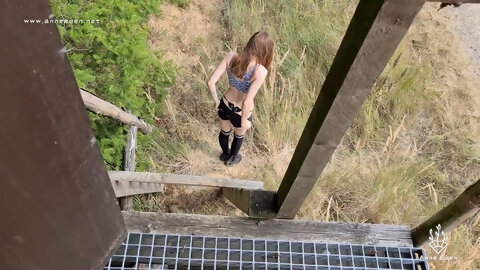 Voyeure See Teen Masturbate Outdoor And Fuck !!